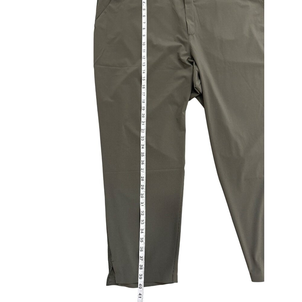Athleta Brooklyn Ankle Pant Olive Green Elastic Waistband Womens Size 24 NEW - Picture 8 of 10